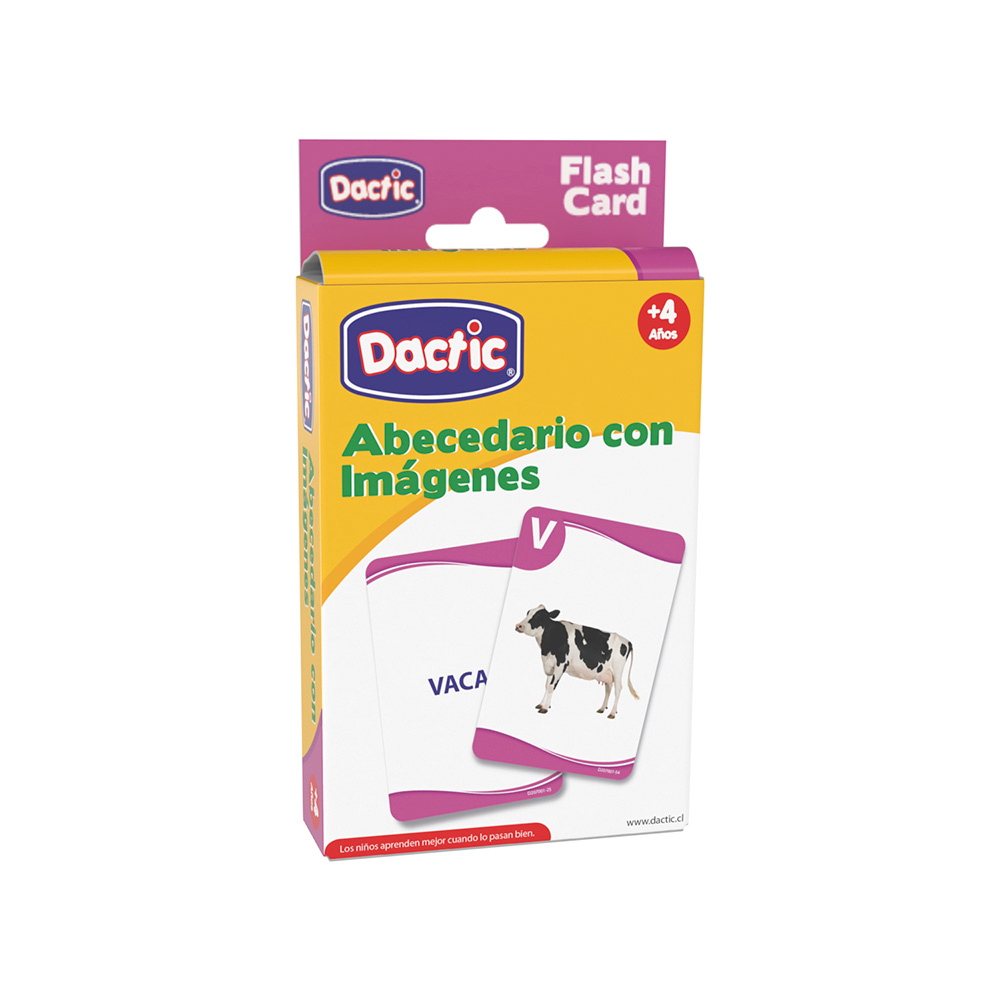 Lámina ABC c/Imagen 12x8cm (001) Pk/60pz.DACTIC