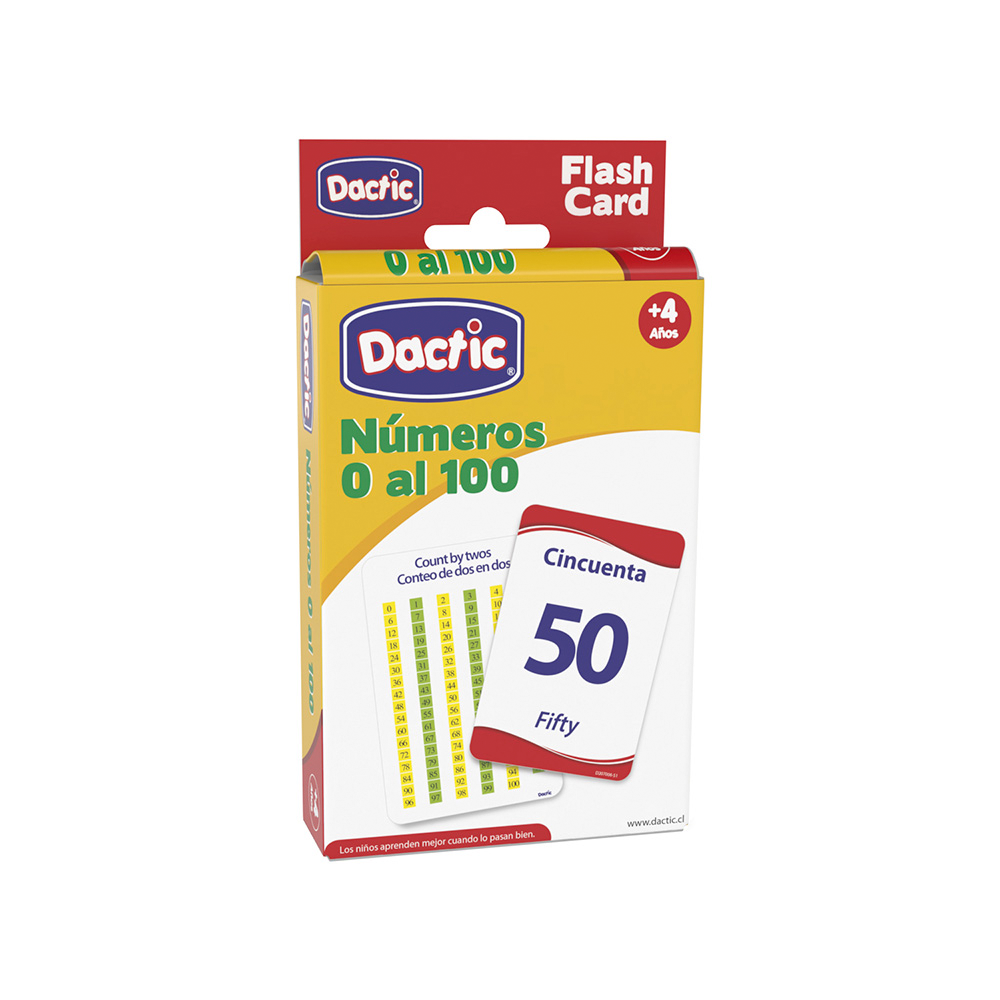 Lámina Número 0-100 12x8cm (205) Pk/56pz.DACTIC