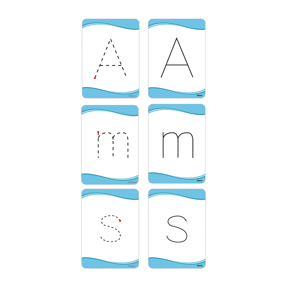 Lámina Escritura ABC Imprenta 17x12cm (042) Pk/60pz.DACTIC