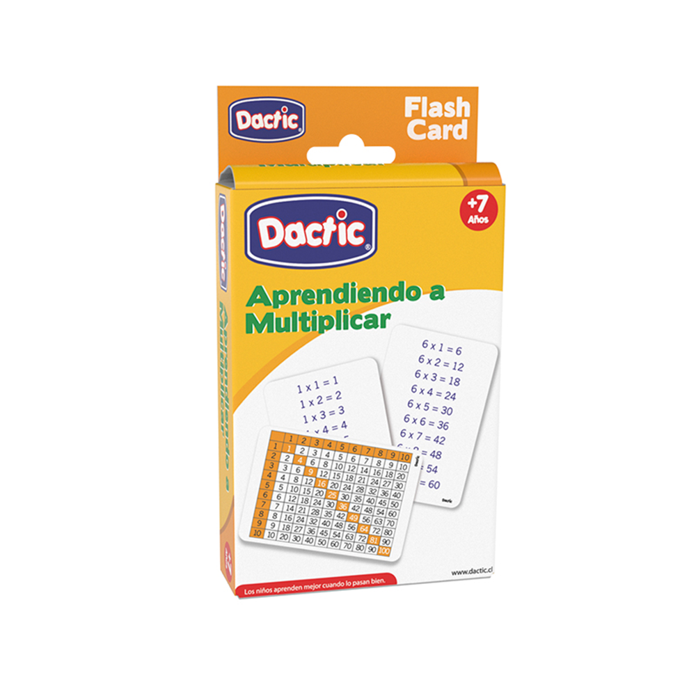 Lámina Multiplicar 12x8cm (043) Pk/56pz.DACTIC