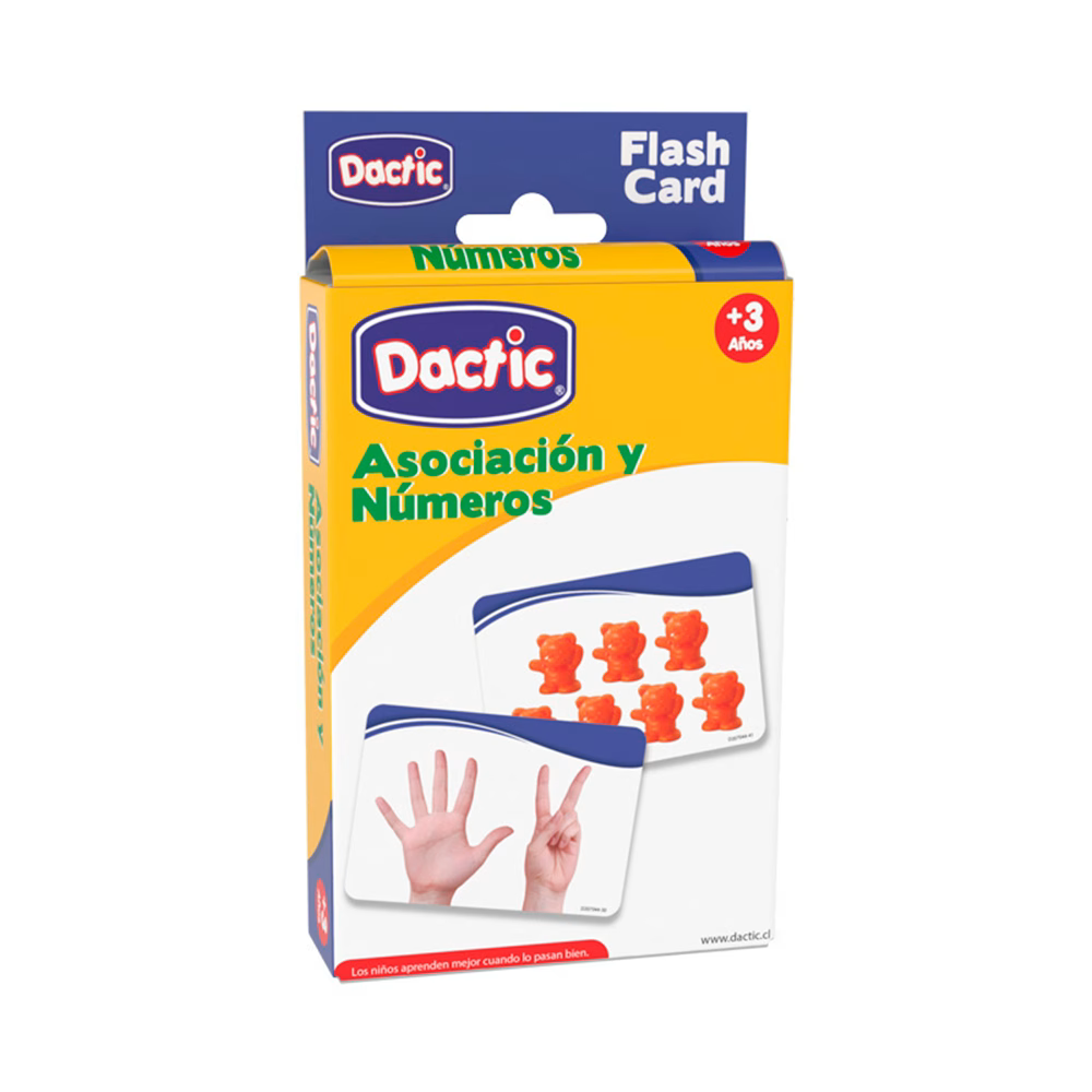 Lámina Asociar Número 12x8cm (044) Pk/56pz.DACTIC