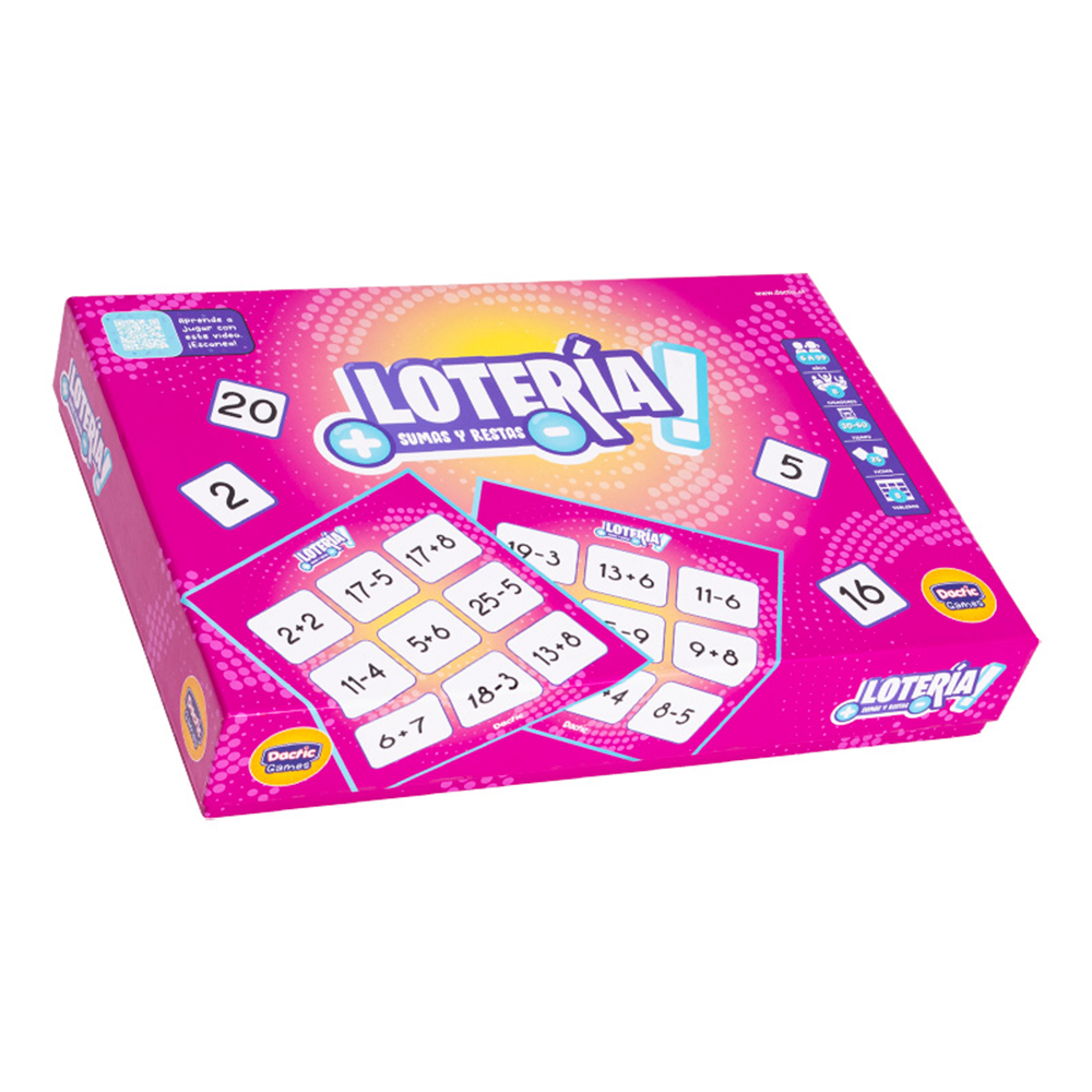 Juego Loteria de Suma y Resta DACTIC GAMES