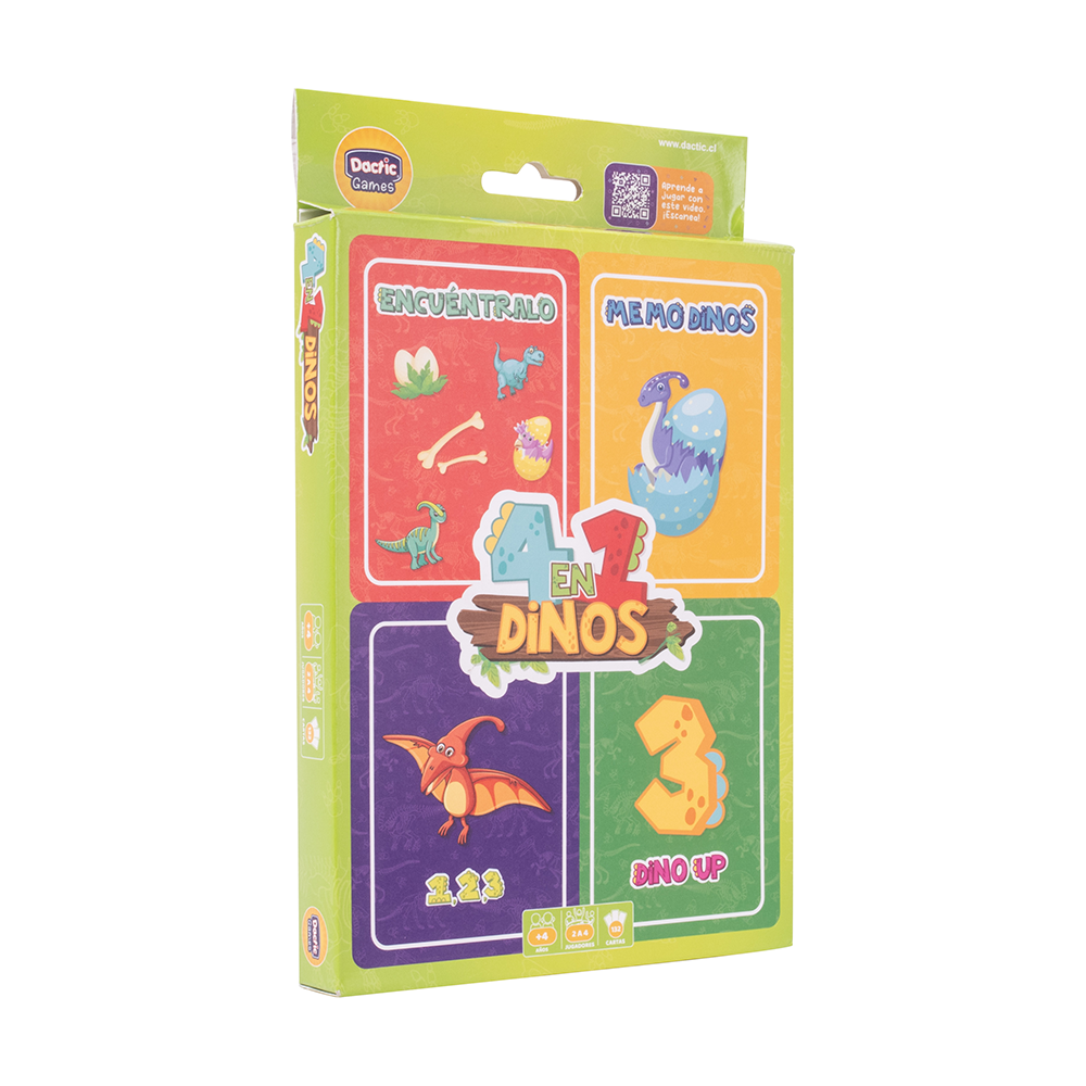 Juego Dinosaurio 4 en 1 DACTIC
