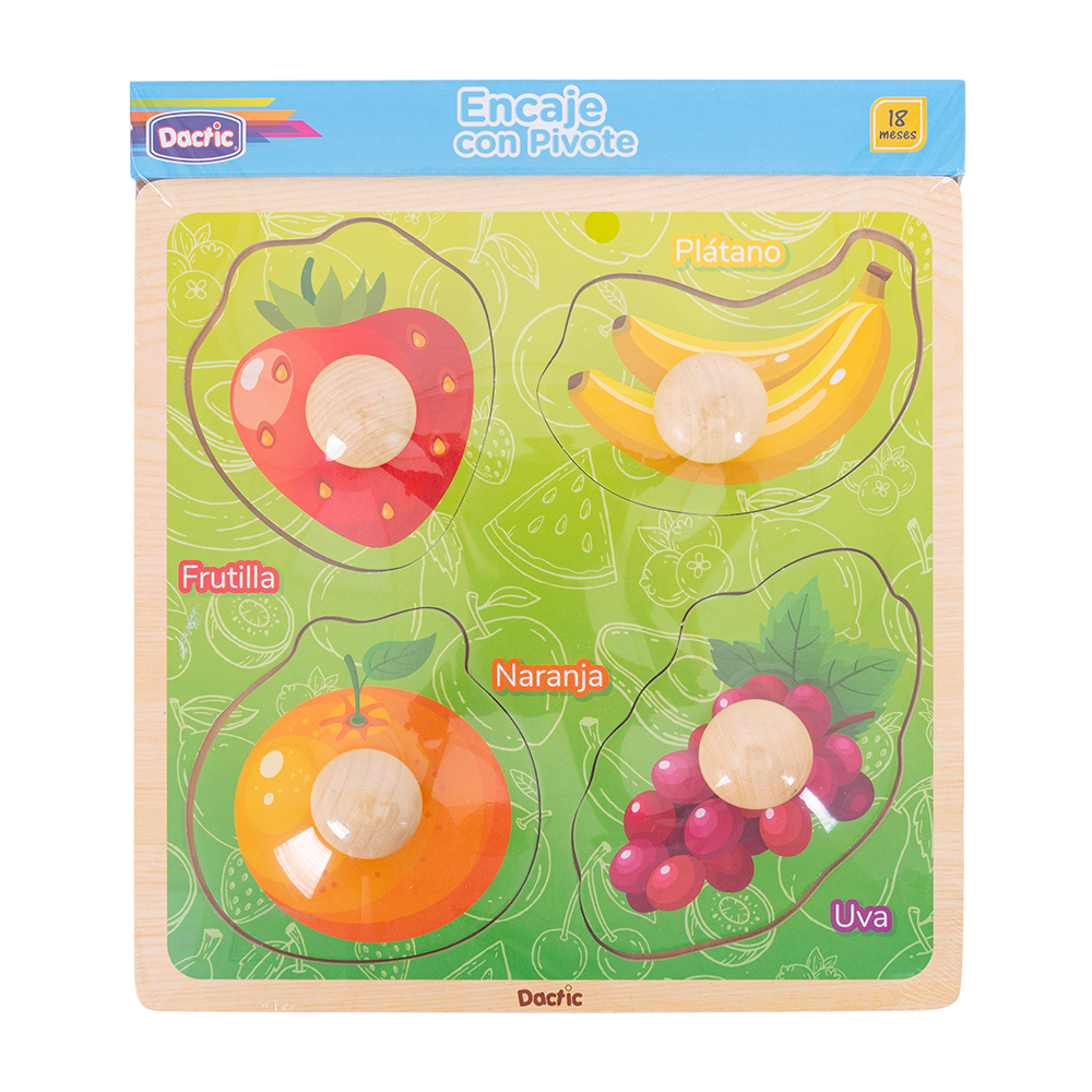 Encaje Pivote Frutas Madera DACTIC