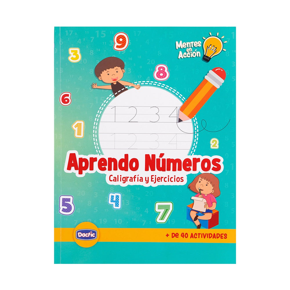 Libro Caligrafia Aprendo Numeros DACTIC