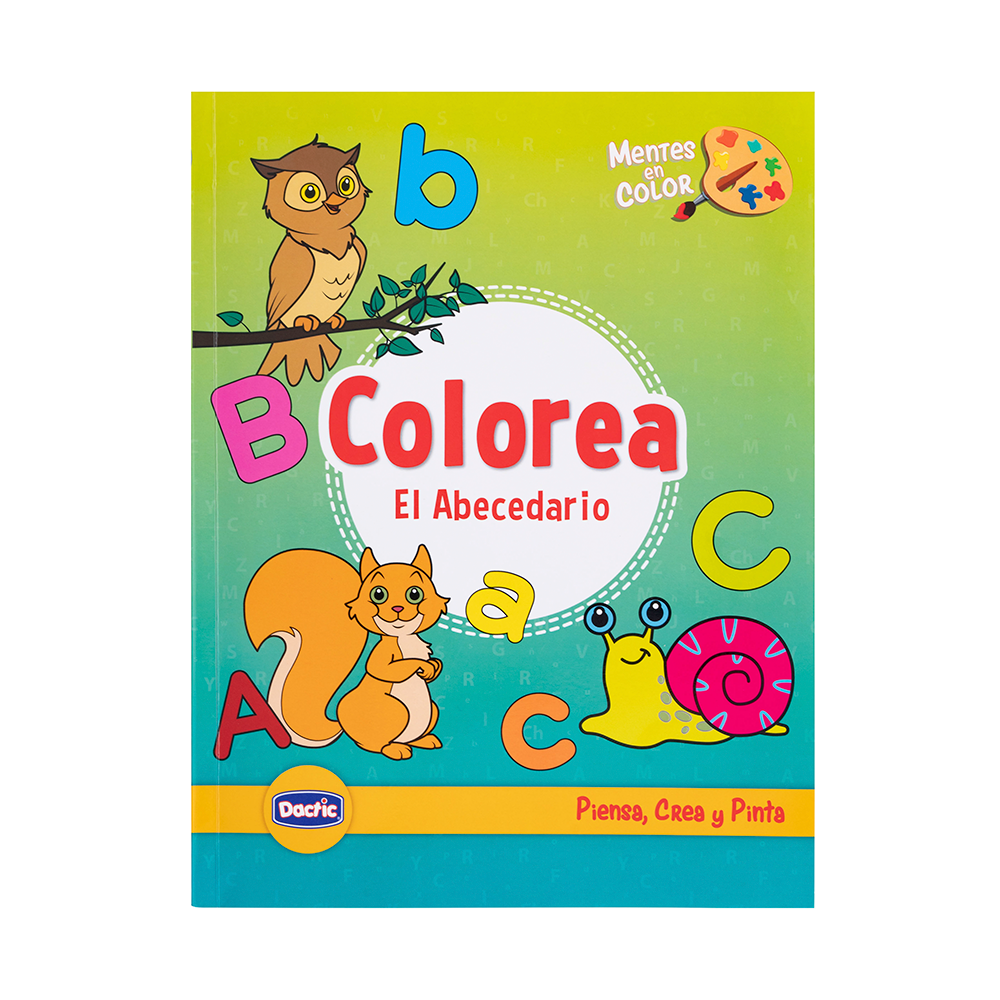Libro para Colorear Aprendo ABC el Abecedario 50 paginas DACTIC