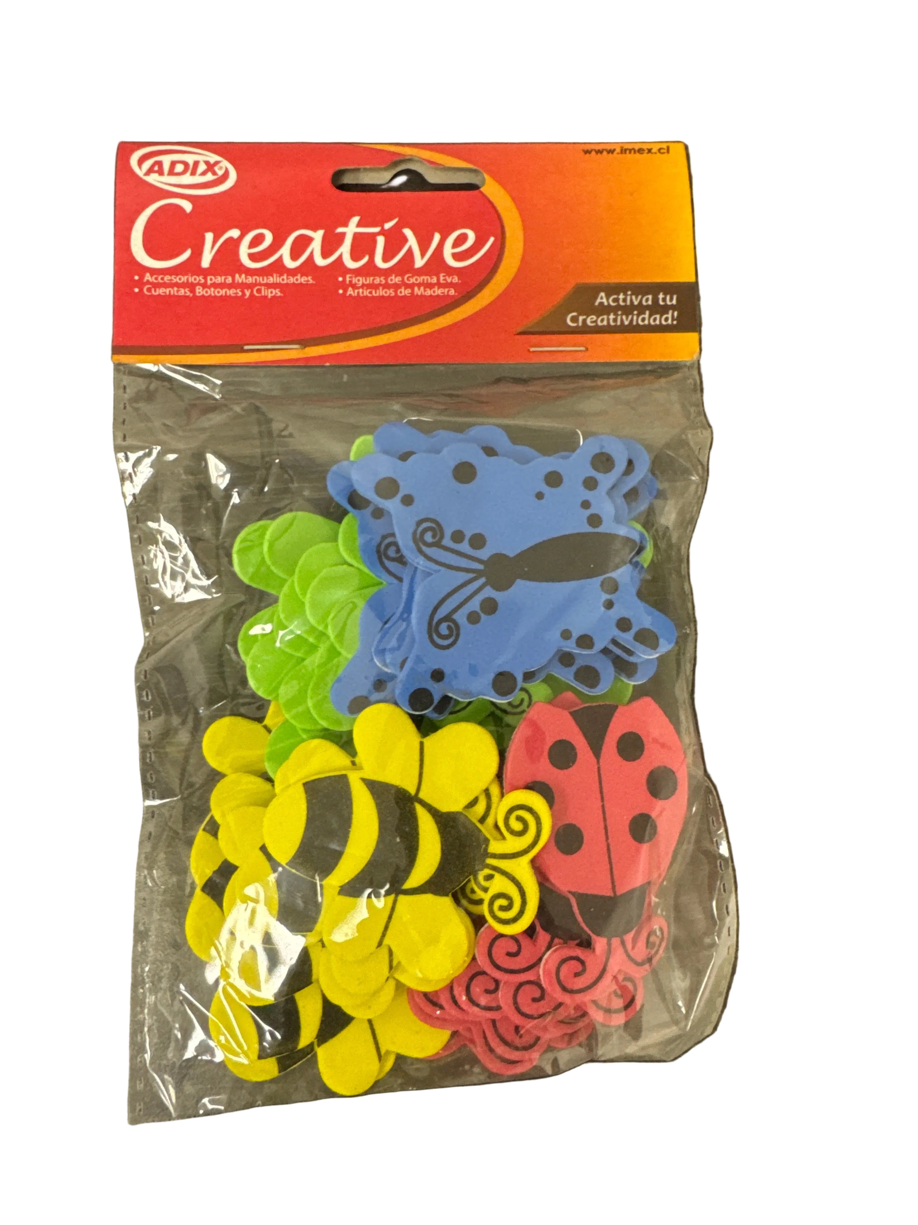 Insectos de Goma Eva Adhesiva pk/35u (051) CREATIVE