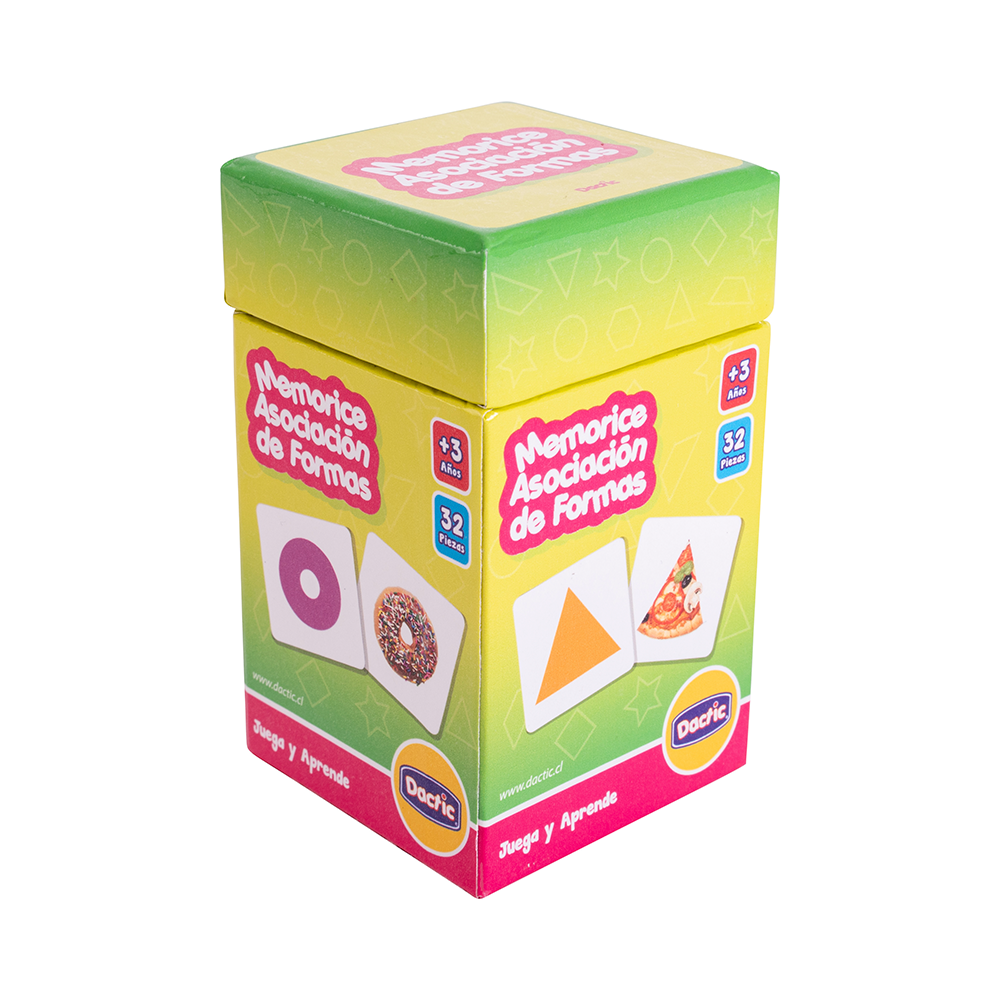 Memorice Asociar Forma Carton DACTIC