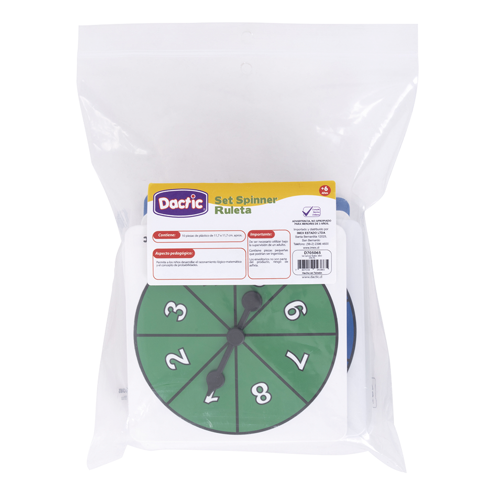 Set Spinner Ruleta PK/10pz. DACTIC