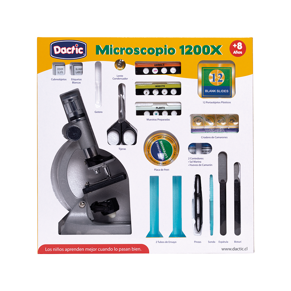 Microscopio 1200x c/Accesorio DACTIC