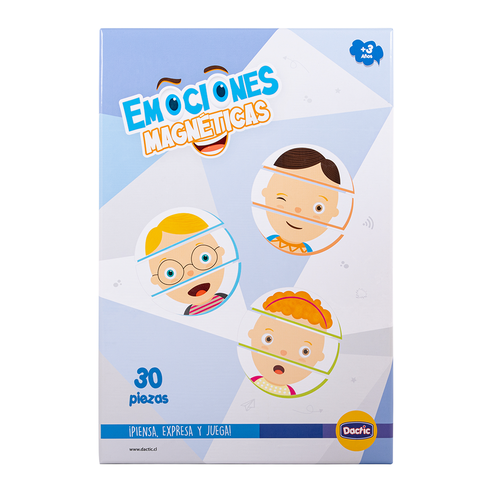 Emociones Magneticas contiene 1 tablero mas 30pz carton DACTIC