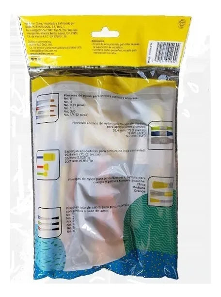Kit de pinceles mixtos pk/25pz.