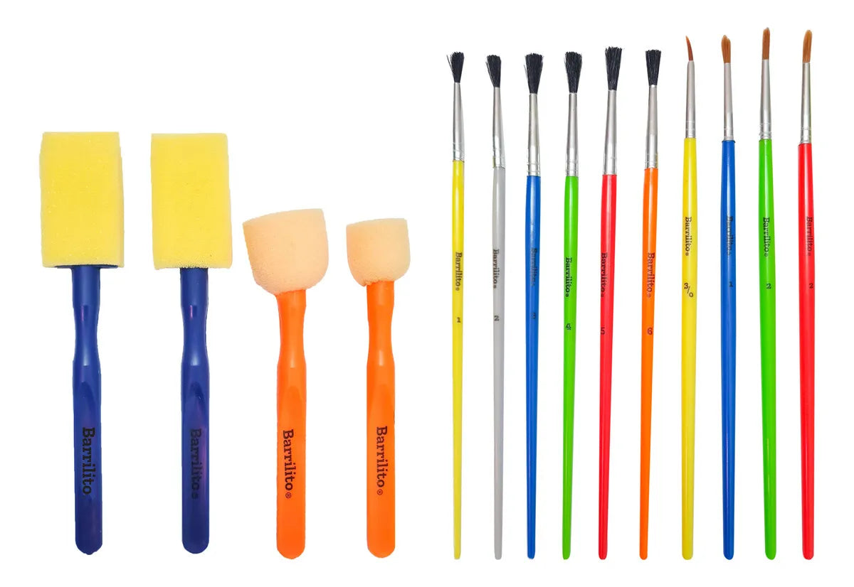 Kit de pinceles mixtos pk/25pz.