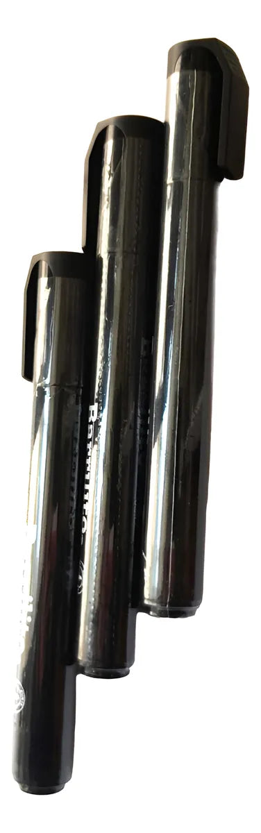 Marcador Permanente Negro Chisel Point caja/12pz.