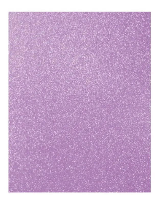 Foamy Carta con Diamantina Iridiscente Morado,pk/10hojas,ctn/12pk