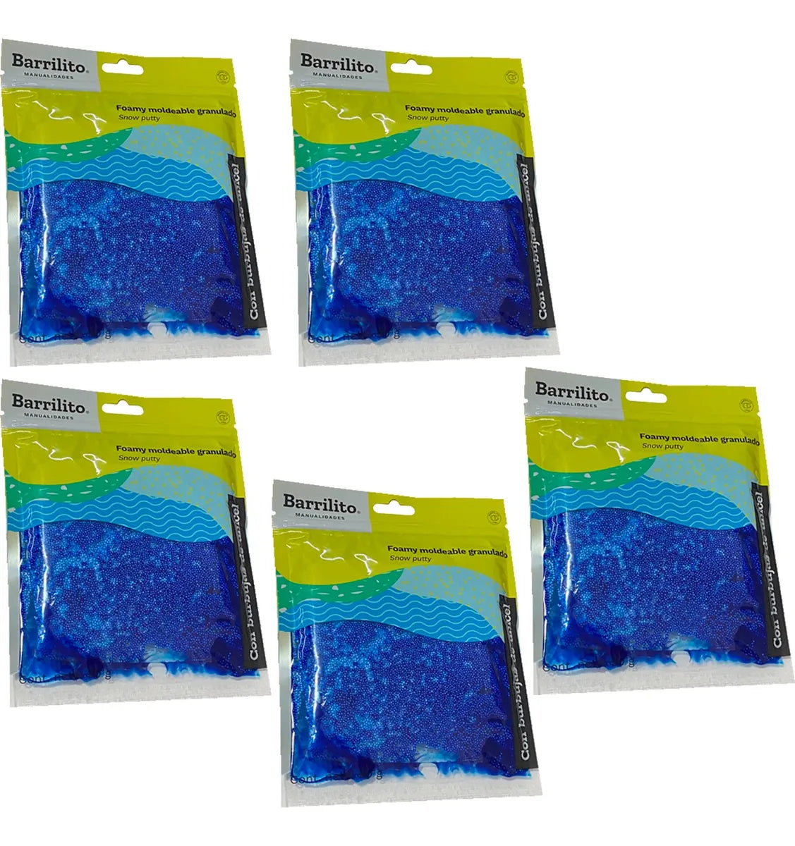 Foamy granulado azul claro