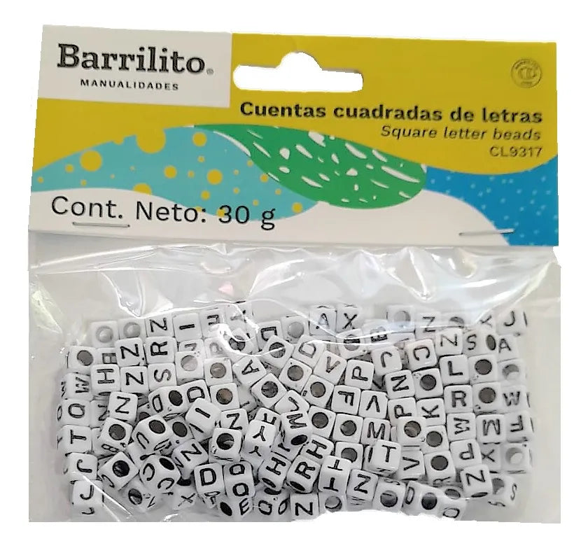 Cuenta Cuadradas de Letras con Perforacion 30g.