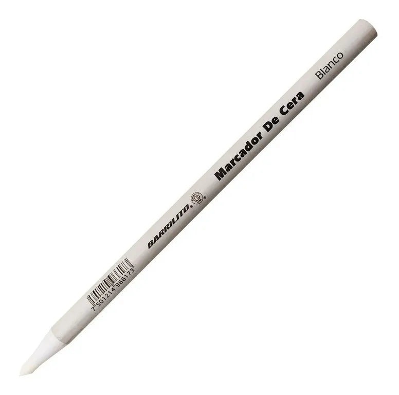 Marcador de Cera color blanco,pk/12pz.,ctn/48pk