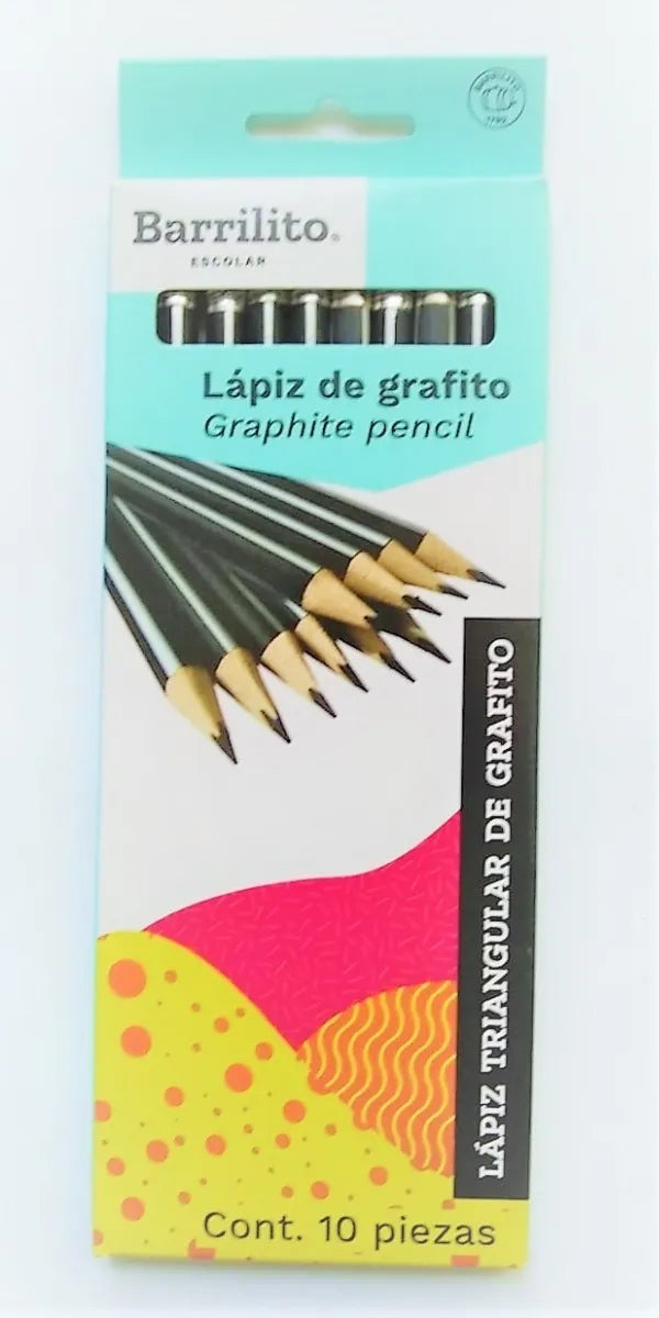 Lapiz grafito negro pk/10pz.,ctn/20pk