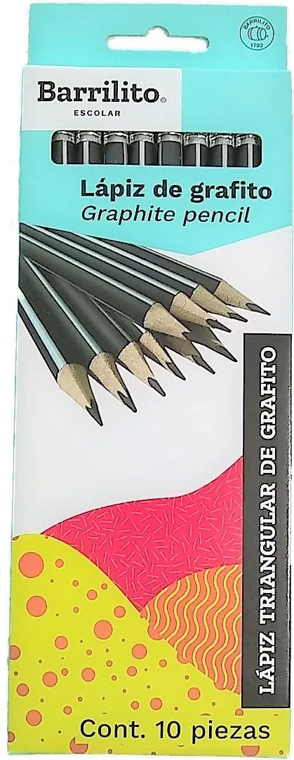 Lapiz grafito negro pk/10pz.,ctn/20pk