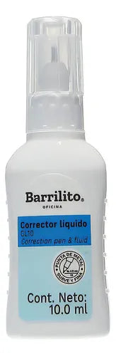 Corrector liquido dual 10ml.,caja de 12pz, ctn/48cajas,precio por unidad