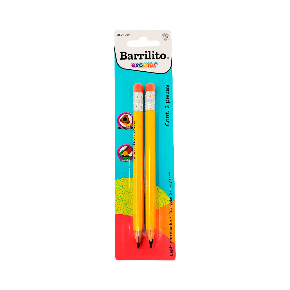 Lapiz Entrenador Triangular Jumbo de Grafito pk/2pz.