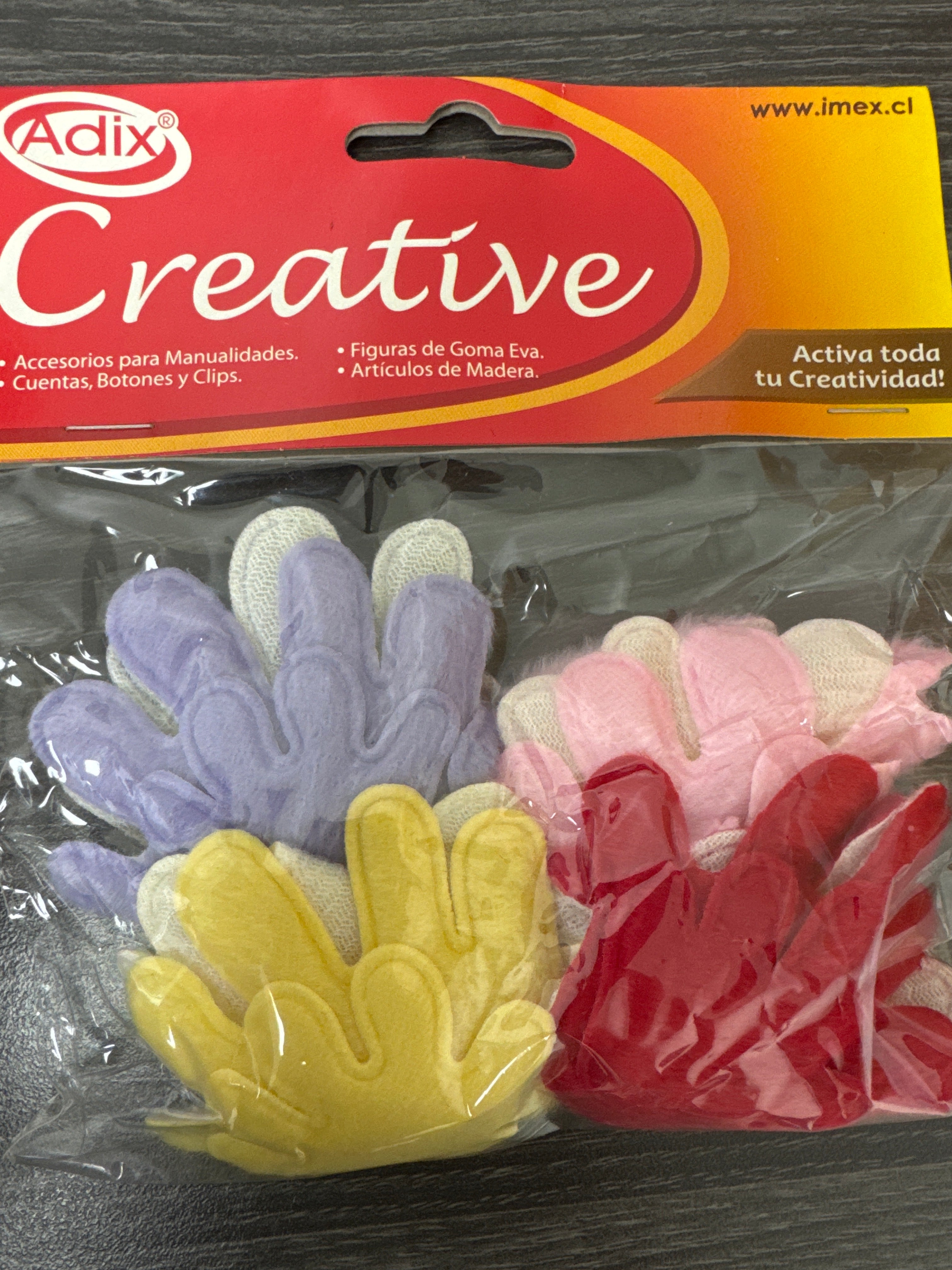 Puffy Manos pk/8u.  CREATIVE