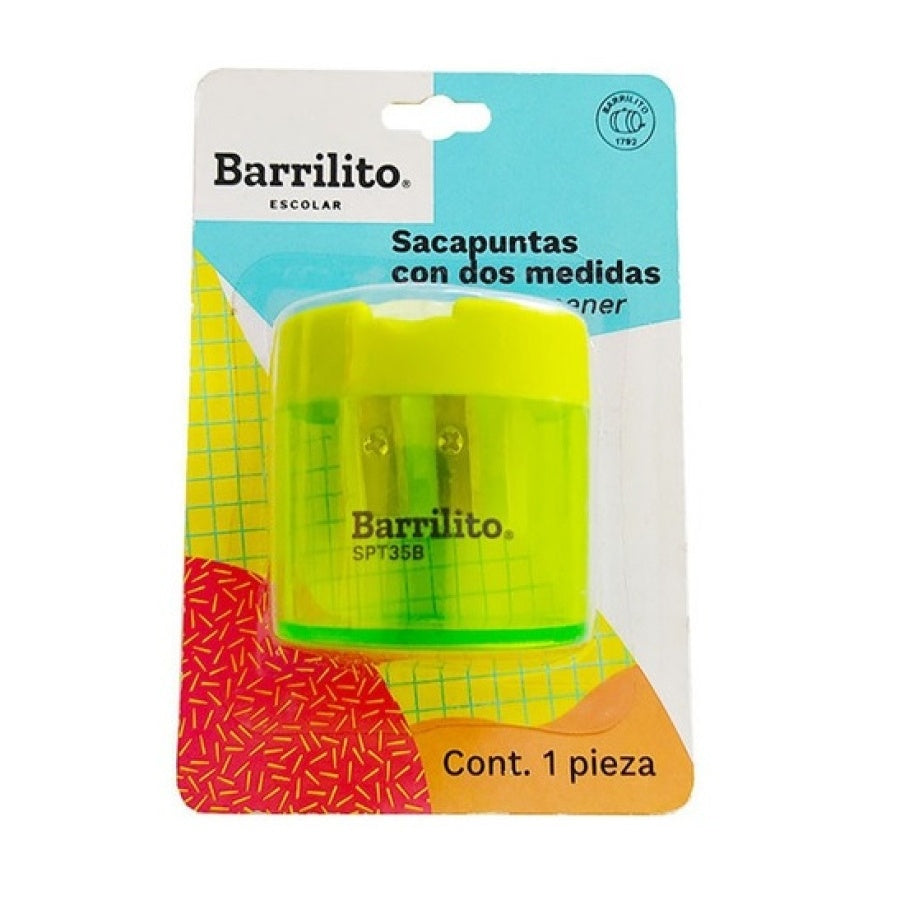 Sacapuntas Plastico con Deposito B/P,ctn/72pz.