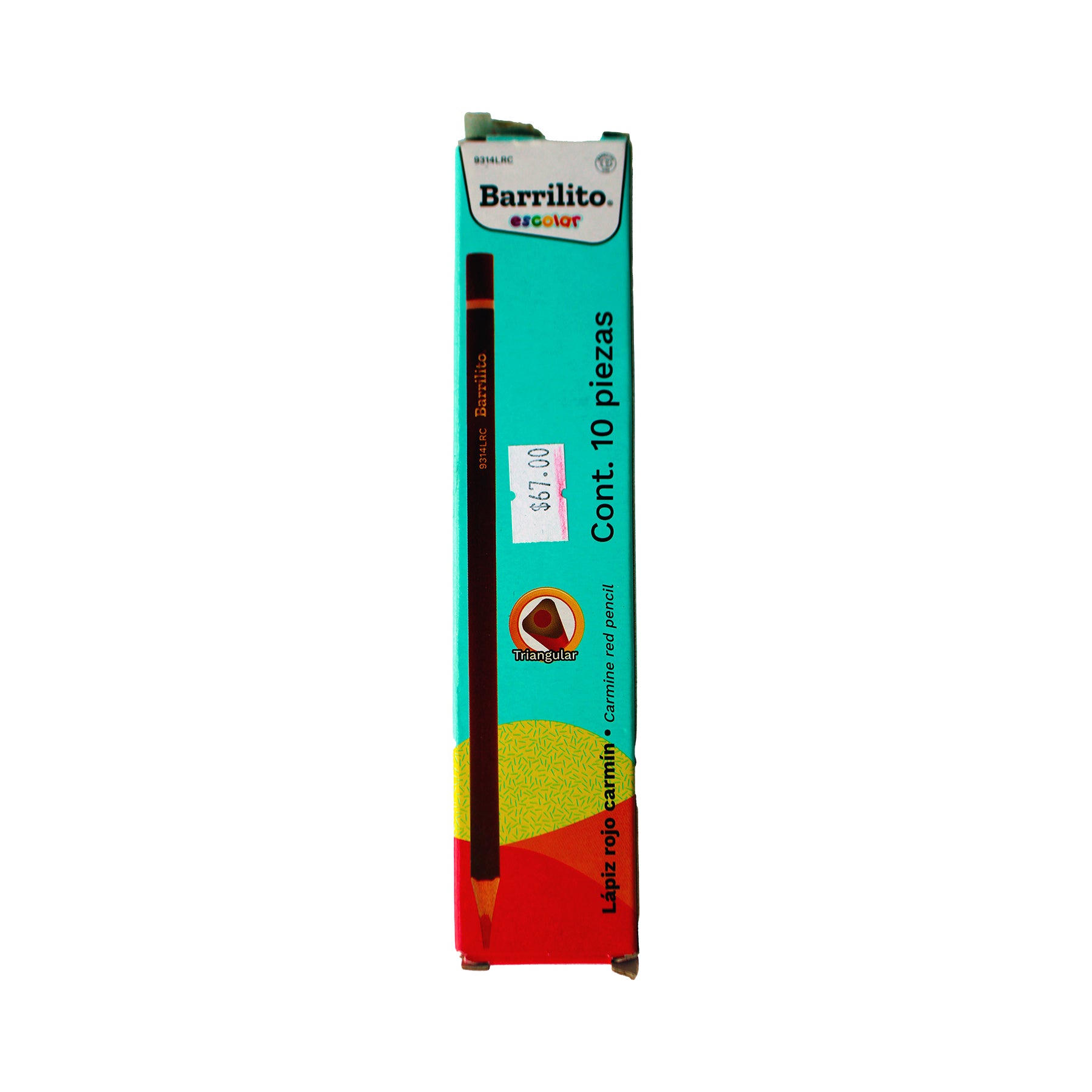 Lapiz rojo carmin pk/10pz./ctn/12pk