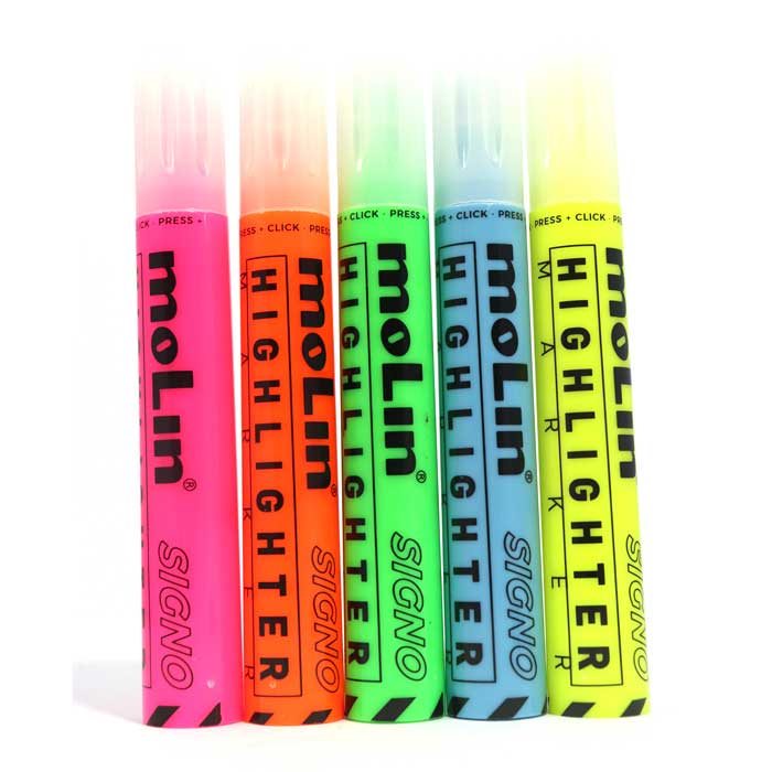 Blister 1 rotulador fluorescente Colores Surtidos,Pk/12u. precio por unidad