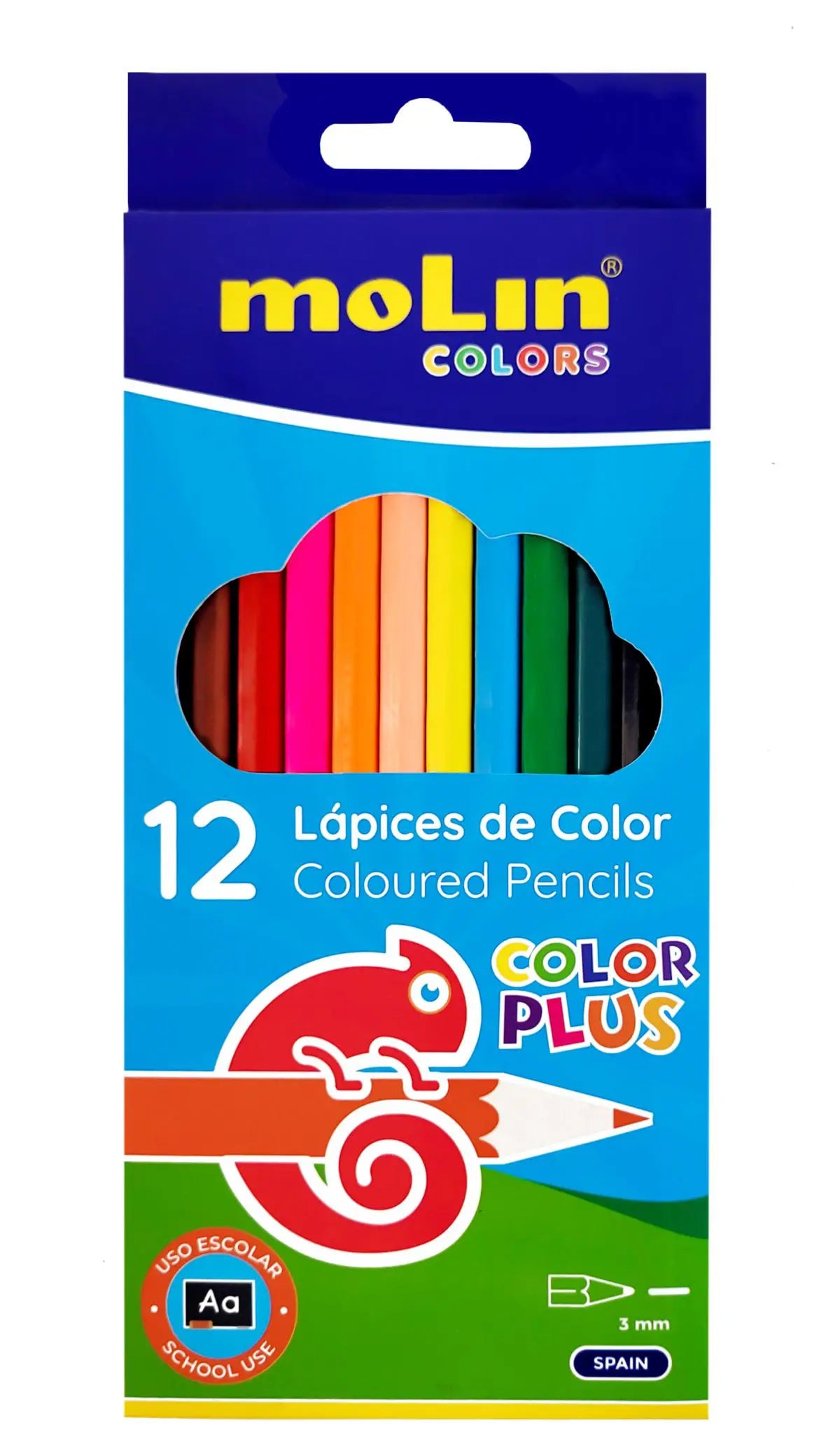 Lápices de color, caja de 12. Ctn/240