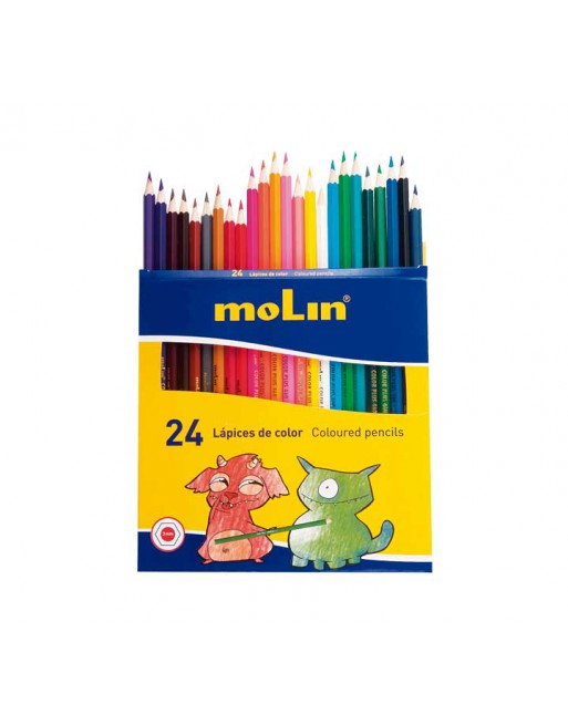 Lápices de color, caja de 24. Ctn/120
