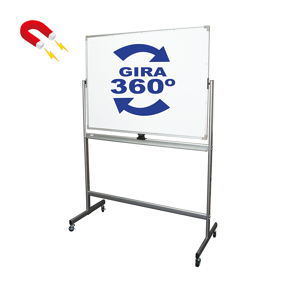 Pizarra Magnetica con Pedestal de Doble Cara 90cm x 150cm (36" x  60") DATA ZONE
