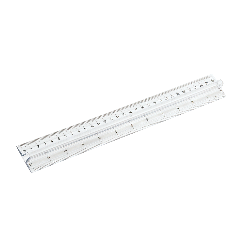 Regla con Mago Plstico Linea Crystal 12" NEOLITE
