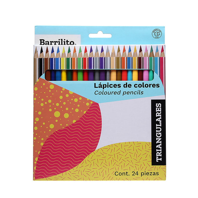 Lapices de colore largos pk/24pz./ctn/6pk
