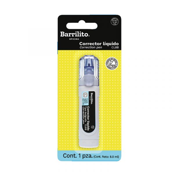 Corrector liquido tipo boligrafo 8ml ctn/24blister