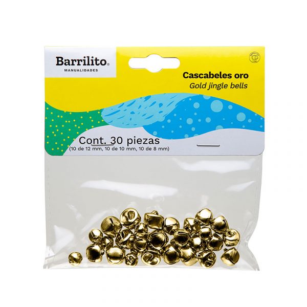 Cascabeles dorados pk/30pz. ctn/72pk