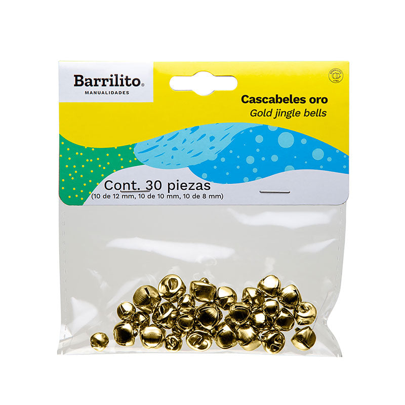 Cascabeles oro bolsa c/30