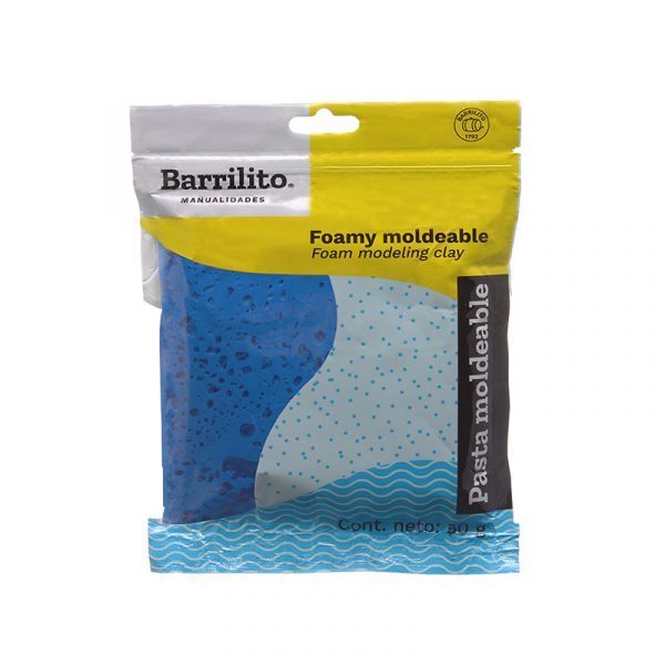 Foamy Moldeable 50gr. color azul electrico,caja de 48unidades por color, ct/192unidades