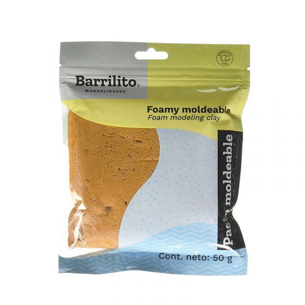 Foamy Moldeable 50gr.color camello,caja de 48unidades por color,ctn/192unkdades
