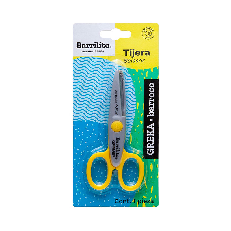 Tijera Greka 700 de 15.2cm(6") barroco,caja/12pz.