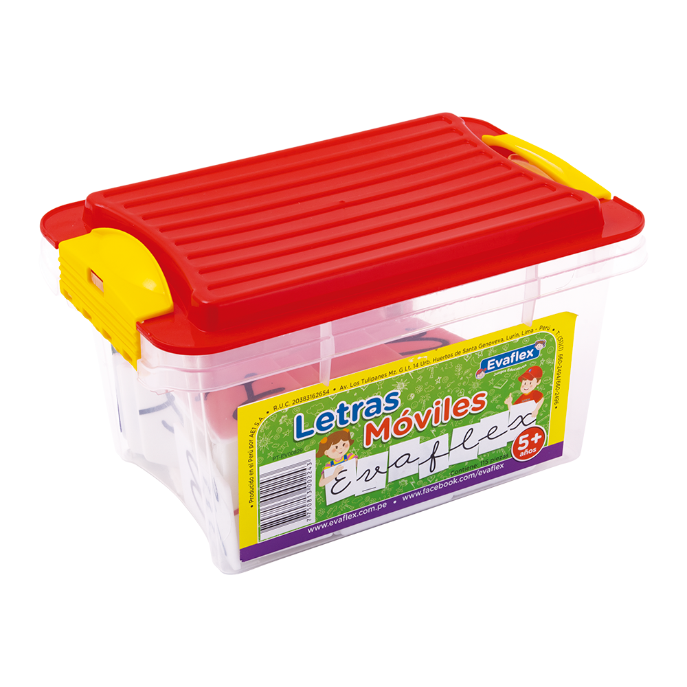 Letras Moviles Evaflex Caja de 115pz. DACTIC