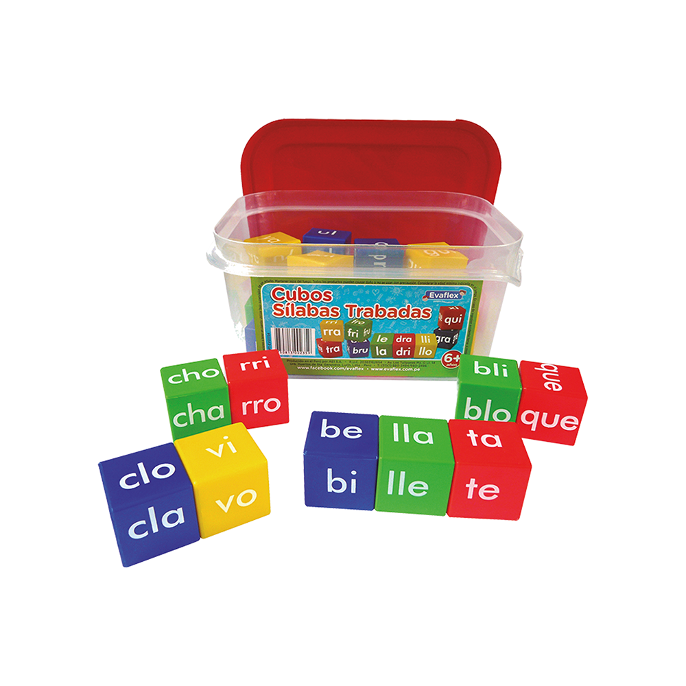 Cubos de Silabas Trabadas (32pz.)DACTIC