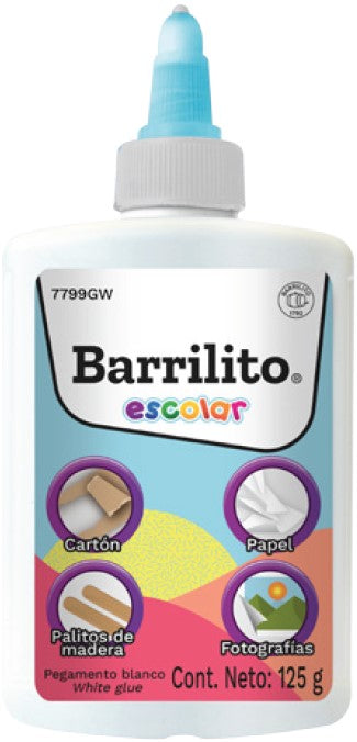 Pegamento blanco escolar 125gr. (4.41oz.)