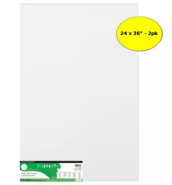 SIMPLY STRETCHED CANVAS 24"36" 2PK D515032436