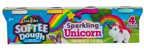 R CRA-Z-ART SOFTEE DOUGH 4 PK MYSTICAL UNICORN