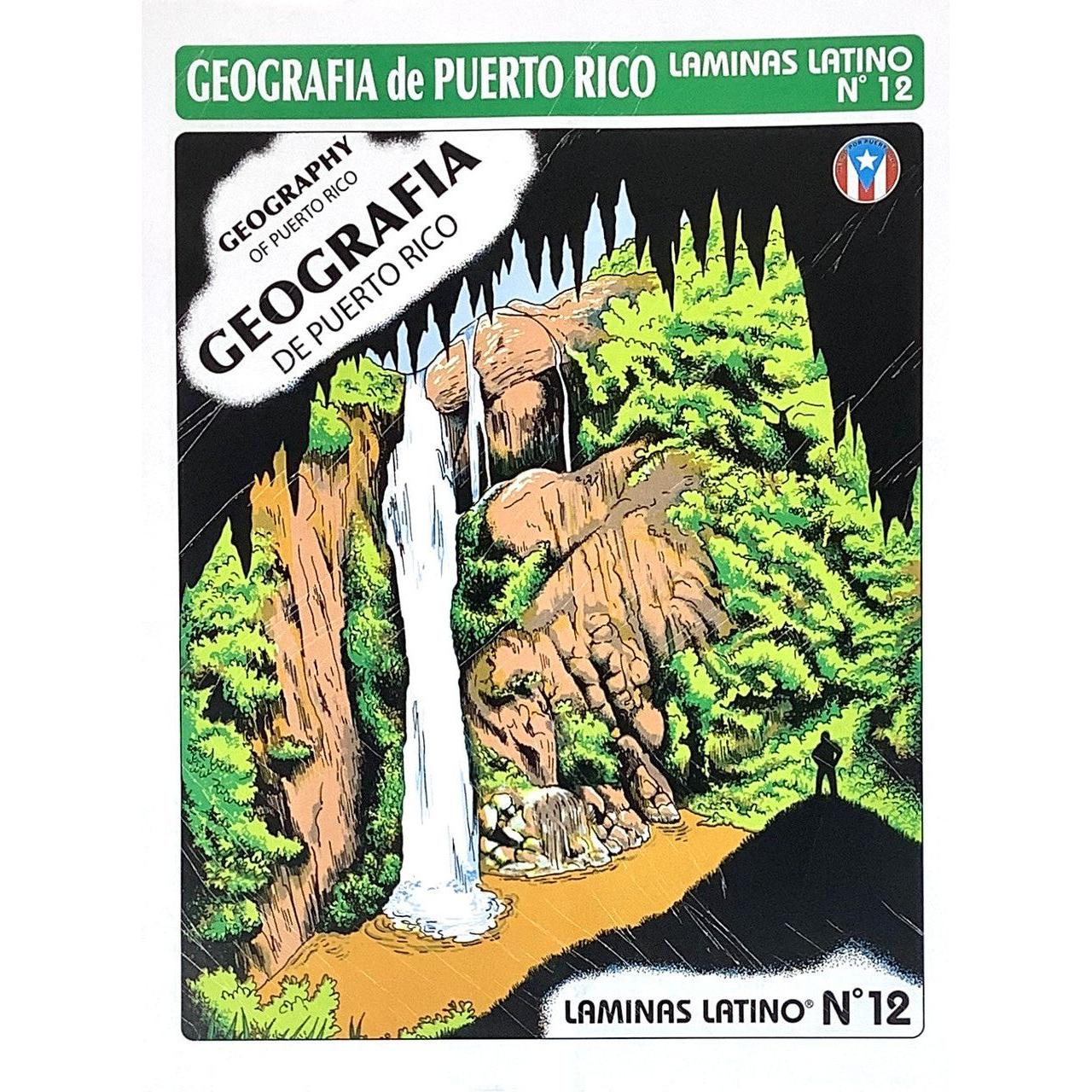 "Laminas Latino:LL-12 GEOGRAFÍA DE PUERTO RICO"
