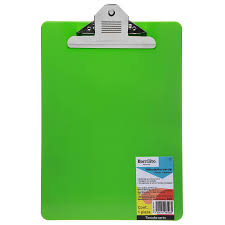 Clip Board Plastco colores surtidos carta,ctn/12pz