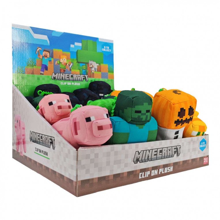 Minecraft Clip on Push 18pz. Display Precio por Display
