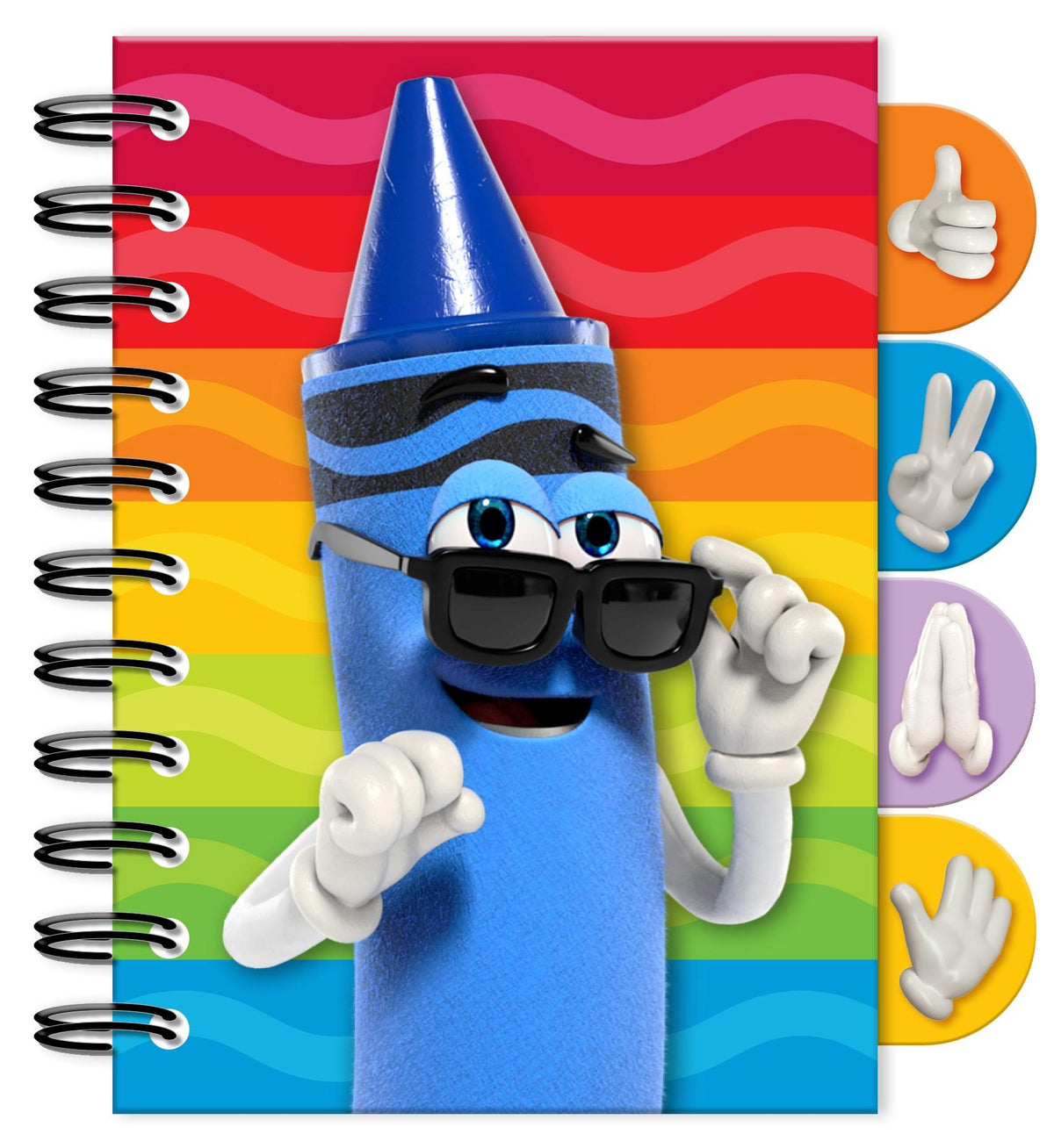 CRAYOLA MINI 4 TAB JOURNAL 160 SHEETS - SIDE SPIRAL 87508246628